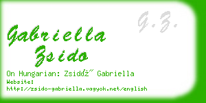 gabriella zsido business card
